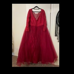 Plus Size Prom Gown